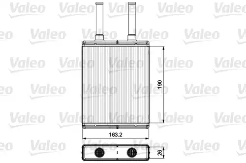 топлообменник, отопление на вътрешното пространство VALEO 811560
