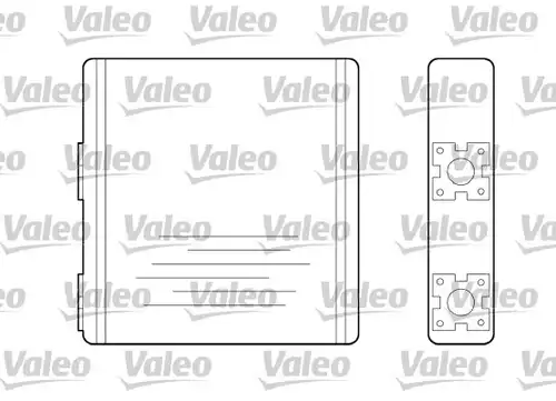топлообменник, отопление на вътрешното пространство VALEO 812108