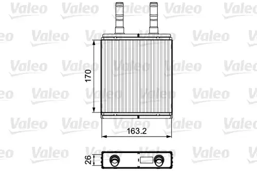 топлообменник, отопление на вътрешното пространство VALEO 812409