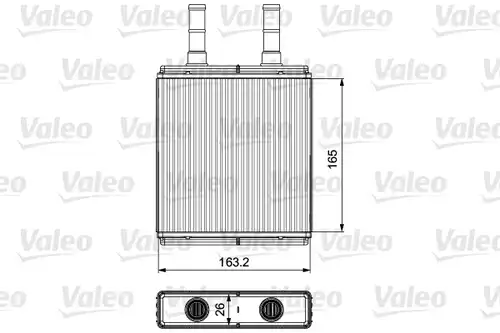 топлообменник, отопление на вътрешното пространство VALEO 812427