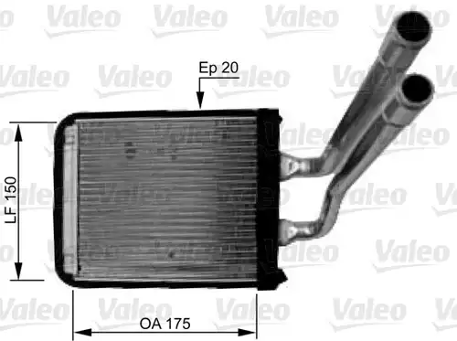 топлообменник, отопление на вътрешното пространство VALEO 812436