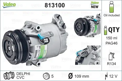 компресор за климатик VALEO 813100