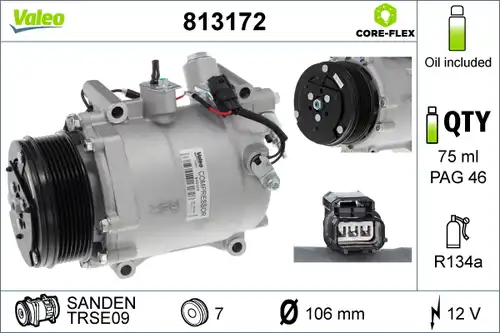 компресор за климатик VALEO 813172