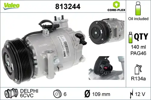 компресор за климатик VALEO 813244