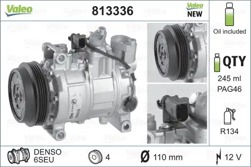 компресор за климатик VALEO 813336