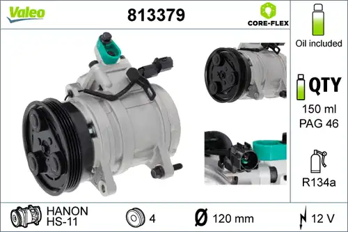 компресор за климатик VALEO 813379