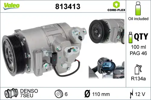 компресор за климатик VALEO 813413
