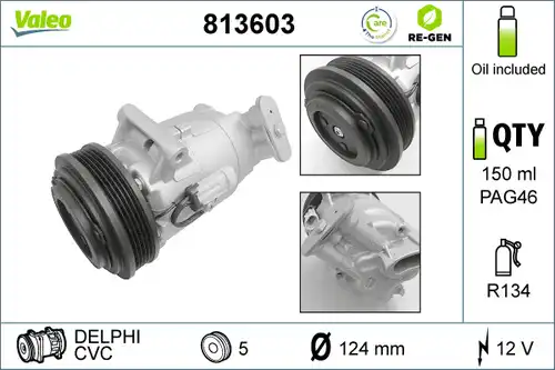 компресор за климатик VALEO 813603
