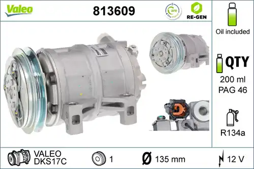 компресор за климатик VALEO 813609