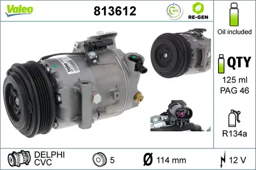 компресор за климатик VALEO 813612