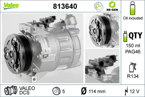 компресор за климатик VALEO 813640