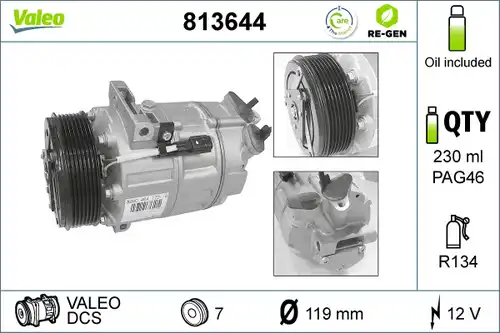 компресор за климатик VALEO 813644