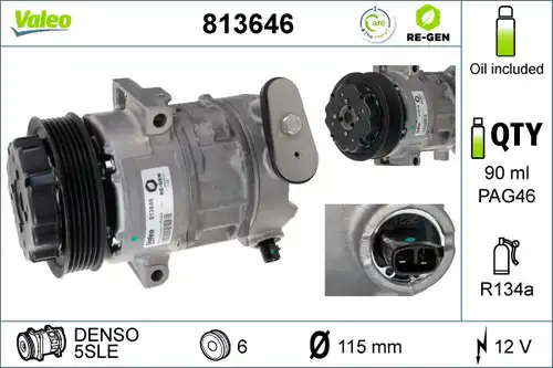 компресор за климатик VALEO 813646