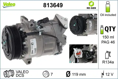 компресор за климатик VALEO 813649