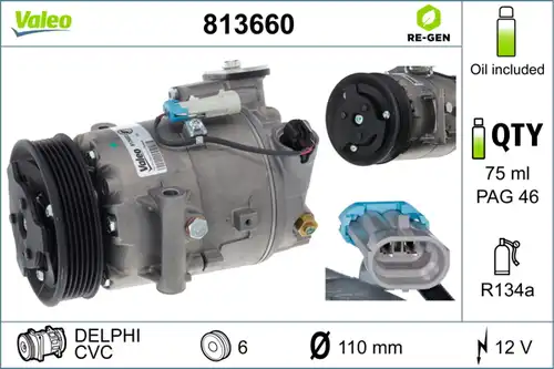 компресор за климатик VALEO 813660