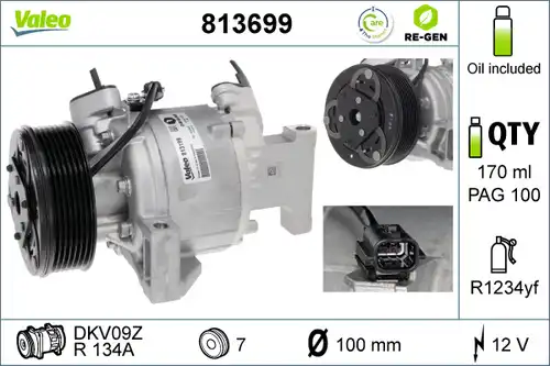 компресор за климатик VALEO 813699