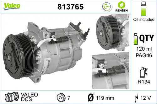 компресор за климатик VALEO 813765