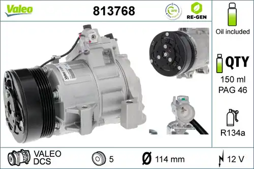 компресор за климатик VALEO 813768