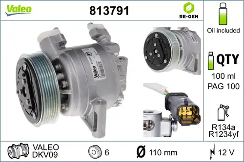 компресор за климатик VALEO 813791