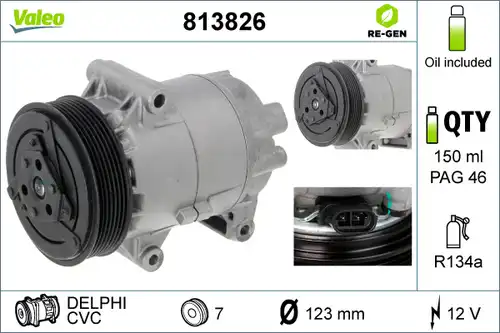 компресор за климатик VALEO 813826