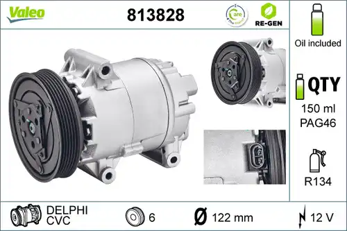 компресор за климатик VALEO 813828