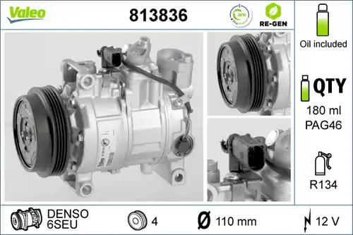компресор за климатик VALEO 813836