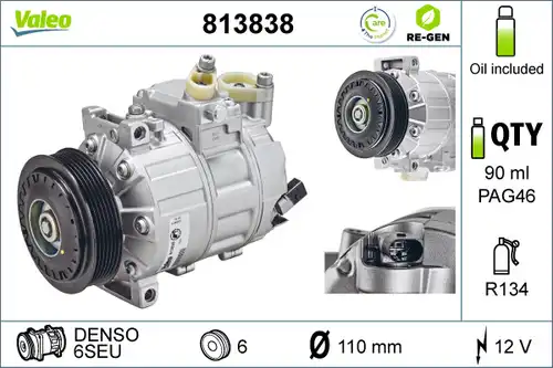 компресор за климатик VALEO 813838