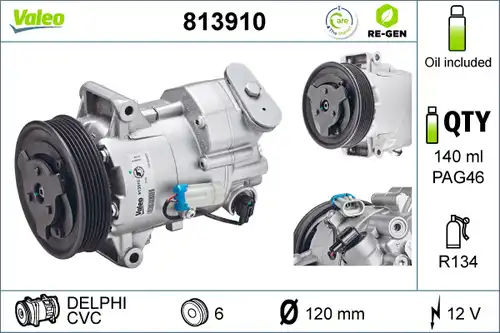 компресор за климатик VALEO 813910