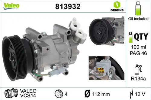 компресор за климатик VALEO 813932