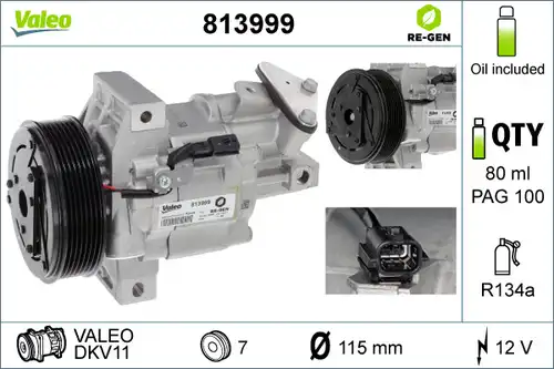 компресор за климатик VALEO 813999