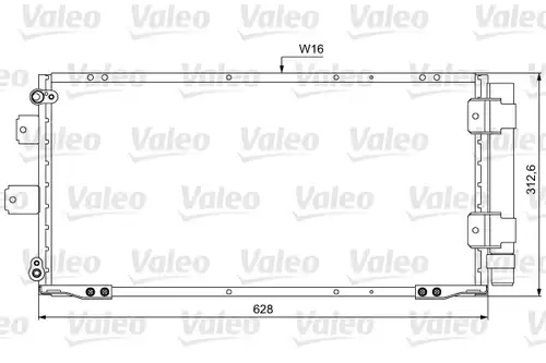 кондензатор, климатизация VALEO 814037