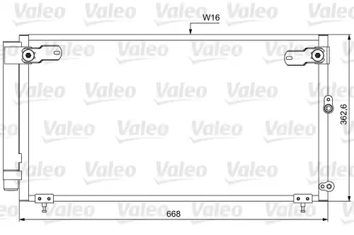 кондензатор, климатизация VALEO 814047