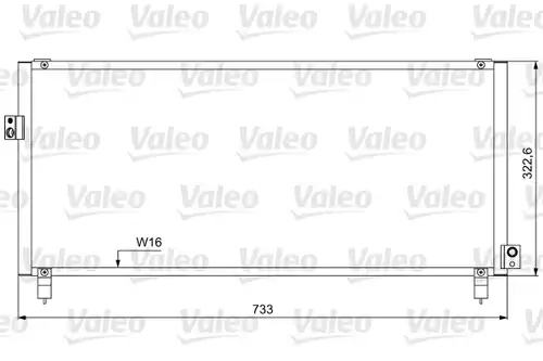 кондензатор, климатизация VALEO 814052