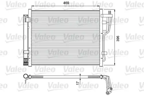 кондензатор, климатизация VALEO 814070