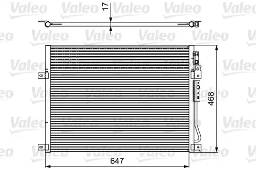 кондензатор, климатизация VALEO 814086