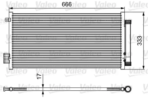 кондензатор, климатизация VALEO 814111
