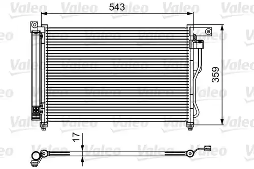 кондензатор, климатизация VALEO 814115