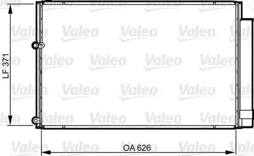 кондензатор, климатизация VALEO 814158