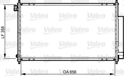 кондензатор, климатизация VALEO 814159