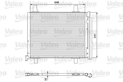 кондензатор, климатизация VALEO 814168