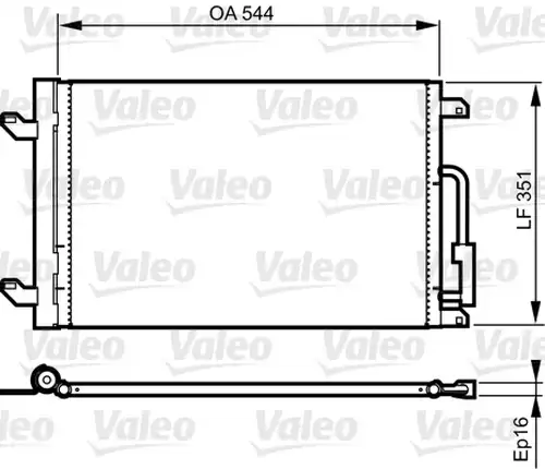кондензатор, климатизация VALEO 814198