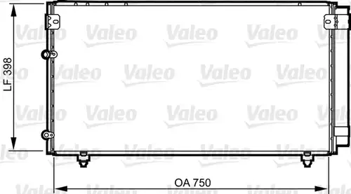 кондензатор, климатизация VALEO 814207