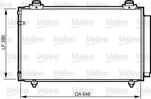 кондензатор, климатизация VALEO 814211
