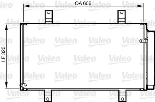 кондензатор, климатизация VALEO 814215