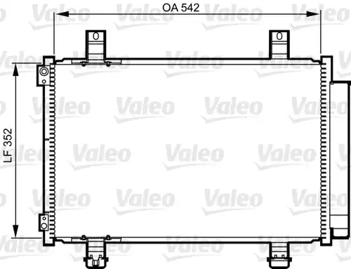 кондензатор, климатизация VALEO 814219