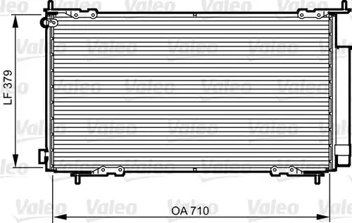 кондензатор, климатизация VALEO 814225