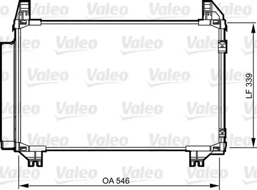 кондензатор, климатизация VALEO 814233