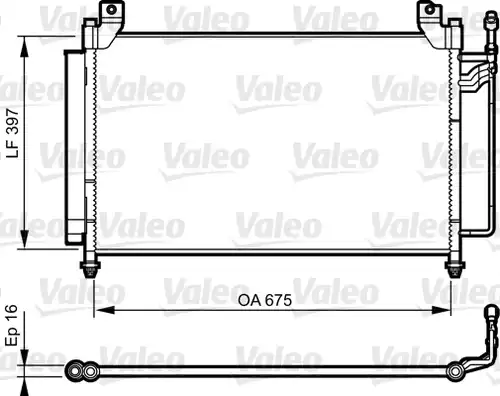 кондензатор, климатизация VALEO 814235