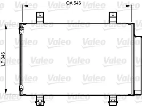 кондензатор, климатизация VALEO 814237