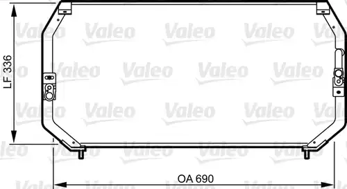 кондензатор, климатизация VALEO 814246